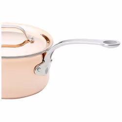Copper Tri-Ply Saucepan, 16cm