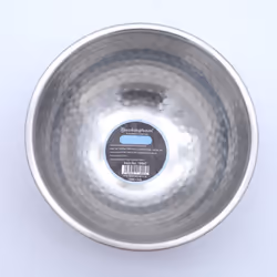 Buckingham Copper Finish Mixing Bowl Stainless Steel Salad Bowl for Kitchen Prepare and Serving Hammered Design 18 cm 1.5 L