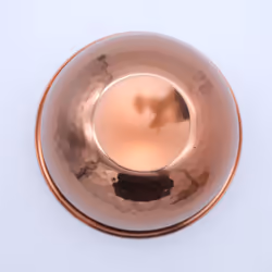 Buckingham Copper Finish Mixing Bowl Stainless Steel Salad Bowl for Kitchen Prepare and Serving Hammered Design 18 cm 1.5 L