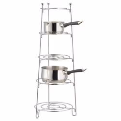 Apollo Pan Stands for Saucepans Stand 5 Tiers Pan Stand, Multi-Functional Kitchen Pans Pots Storage Shelf Organizer Holder St ...