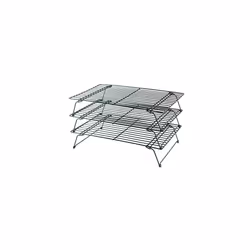 Buckingham 3 Tier Cooling Rack Stackable Non-Stick for Cakes Biscuits & Pastries