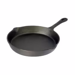 Buckingham Pre-Seasoned Premium Cast Iron Skillet Frying Pan for Healthy Low-Fat Cooking Suitable for All Hobs & Ovens - 20 C ...