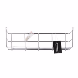 Buckingham Spice Herb Chrome Rack Wall or Cupboard Door Mount Premium Heavy-Gauge Storage for Herbs Jars and Packets 40.5 cm ...