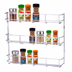Buckingham Tier Premium Spice & Herb Rack for Kitchen Storage Holds up to 16 Jars Organiser - 3 Tier