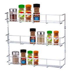Buckingham Tier Premium Spice & Herb Rack for Kitchen Storage Holds up to 16 Jars Organiser - 3 Tier