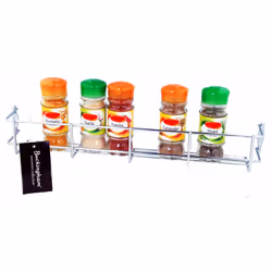 Buckingham Tier Premium Spice & Herb Rack for Kitchen Storage Holds up to 16 Jars Organiser - 1 Tier