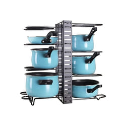 Buckingham Adjustable Organiser Rack for Pots Pans Pantry Black Metal