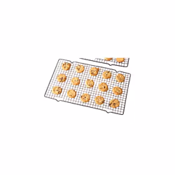 Buckingham Cake Cooling Rack Set of 2 Perfect for Cakes Cookies & Pastries Heavy-Duty Wire Construction for Maximum Airflow & Fast Cooling