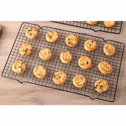 Buckingham Cake Cooling Rack Set of 4 Perfect for Cakes Cookies & Pastries Heavy-Duty Wire Construction for Maximum Airflow & Fast Cooling