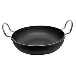 Buckingham Karahi Wok Traditional Iron Authentic Hand Hammered Design Versatile Cooking Tool - 26 Cm