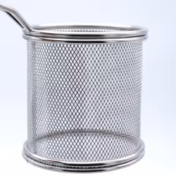 Buckingham Mini Round Serving Basket for Snacks & Sides Kitchen Essential Organiser
