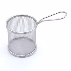 Buckingham Mini Round Serving Basket for Snacks & Sides Kitchen Essential Organiser