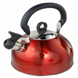 Buckingham Camping Whistling Kettle 2.5 L Met Red