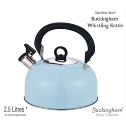 Buckingham Camping Whistling Kettle 2.5 L - Sky Blue