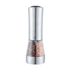 Buckingham Electric Salt and Pepper Premium Grinder Dual 2 in 1 Battery Operated with Adjustable Ceramic Grinders Stainless Steel