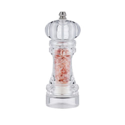Buckingham Premium Salt and Pepper Mill Set Clear Acrylic Adjustable Grind for Precision Seasoning Elegant Modern Design Durable & Long-Lasting