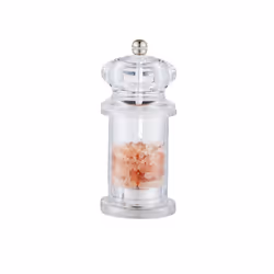 Buckingham Salt and Pepper Mill Set Acrylic Grinder Adjustable Grinding Mechanism for Precise Seasoning Durable Spice Mill for Kitchen 13.5 cm