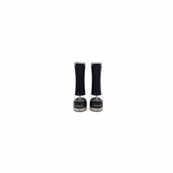 Buckingham Electric Salt and Pepper Mill set Black Battery Operated with Soft-Touch Push Button Adjustable Coarseness