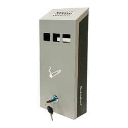 Buckingham Cigarette Bin Wall Mounted Outdoor Heavy Duty Ashtray for Pubs Clubs Office & Home Lockable