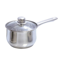 Buckingham Deep Induction Saucepan Cooking Pot with glass lid Premium Quality 2 Litres
