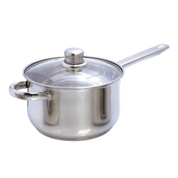 Buckingham Deep Induction Saucepan Cooking Pot with glass lid Premium Quality 3.8 Litres