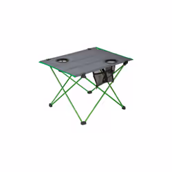 folding table 57 x 42 cm aluminium/polyester green/grey