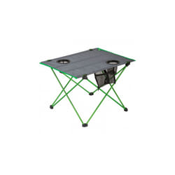 folding table 57 x 42 cm aluminium/polyester green/grey