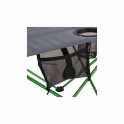 folding table 57 x 42 cm aluminium/polyester green/grey