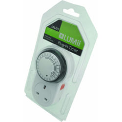 Lumii 24Hr Manual Timer - White/Black