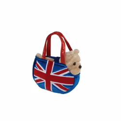 8" Fancy Pal Bulldog In A Union Jack Bag - Auror 8inch Brand New Toy -  aurora fancy pal bulldog union jack 8inch brand new t ...