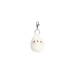 AURORA, 14223, Molang Key Clip, 4In, Soft Toy, White