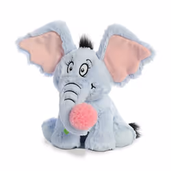 Aurora, 15915, Dr Suess, Horton Elephant 12In, Soft Toy, Blue & Pink