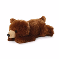 Aurora, 31740, Mini Flopsie Grizzly Bear, 8In, Soft Toy, Brown