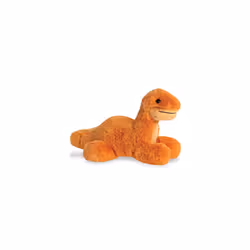 Aurora, 31862, Mini Flopsie Brontosaurus Dinosaur, 8In, Eco-friendly soft toy, Orange