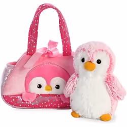 AURORA, 32832, Fancy Pal, Peek-A-Boo Penguin, 8In, Soft Toy, Pink