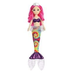 AURORA, 33340,Tie Dye Sea Sparkles Melody 18In, Soft Toy, Pink