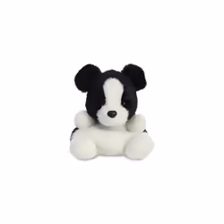 AURORA, 33534, Palm Pals Brodie Collie Dog, 5In, Soft Toy, Black & White