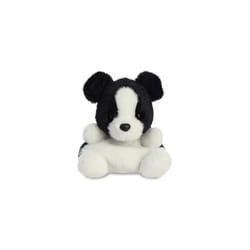 AURORA, 33534, Palm Pals Brodie Collie Dog, 5In, Soft Toy, Black & White
