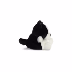 AURORA, 33534, Palm Pals Brodie Collie Dog, 5In, Soft Toy, Black & White