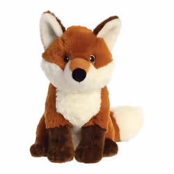 AURORA, 35009, Eco Nation, Fox, 9In, Soft Toy, Brown & White, Red & White