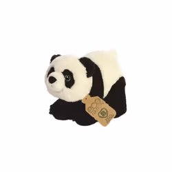 cuddly toy Eco Nation panda 23 cm plush black/white