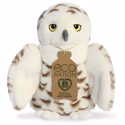 Aurora Eco Nation  Snowy Owl 8 Inch Plush Soft Toy