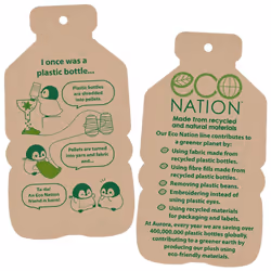 Aurora, 35052 Eco Nation Goat, 10.5In, Recycled Soft Toy, Brown