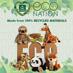 Aurora, 35070, Eco Nation Mini Panda, 5In, Soft Toy, Black & White