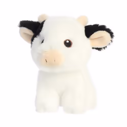 Aurora, 35072, Eco Nation Mini Cow, 5In, Soft Toy, Black & White