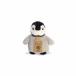 Aurora, 35083, Eco Nation Mini Penguin, 5In, Recycled Soft Toy, Grey