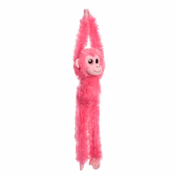 19" Hot Pink Colourful Hanging Chimp Soft Toy - Aurora World 19inch New - aurora hanging world colourful chimp 19inch hot pi ...