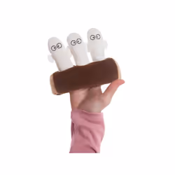 5" Hattifatteners On A Log Finger Puppets - Auror Toy World 5inch -  hattifatteners finger aurora log puppets toy world 5inch
