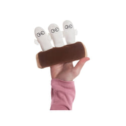 5" Hattifatteners On A Log Finger Puppets - Auror Toy World 5inch -  hattifatteners finger aurora log puppets toy world 5inch