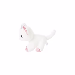 World 60876 Duchess White Cat with Crown 7In